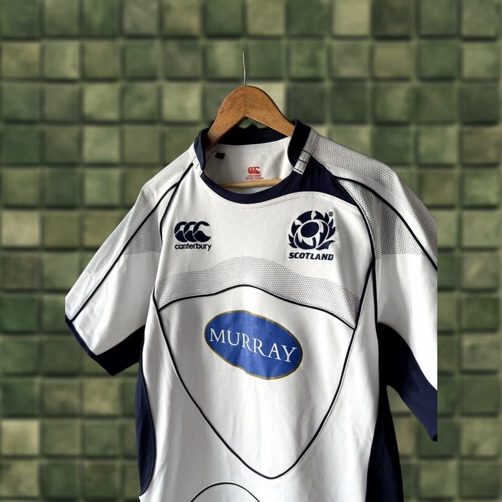 Vintage SCOTLAND RUGBY Canterbury 2007 2008 White Men’s M Shirt Jersey Rugby Jersey 90s Sports Size US M / EU 48-50 / 2 - 1 Thumbnail