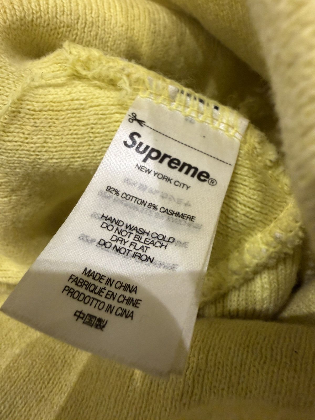Supreme Supreme Logo Beanie - Yellow Size ONE SIZE - 3 Thumbnail