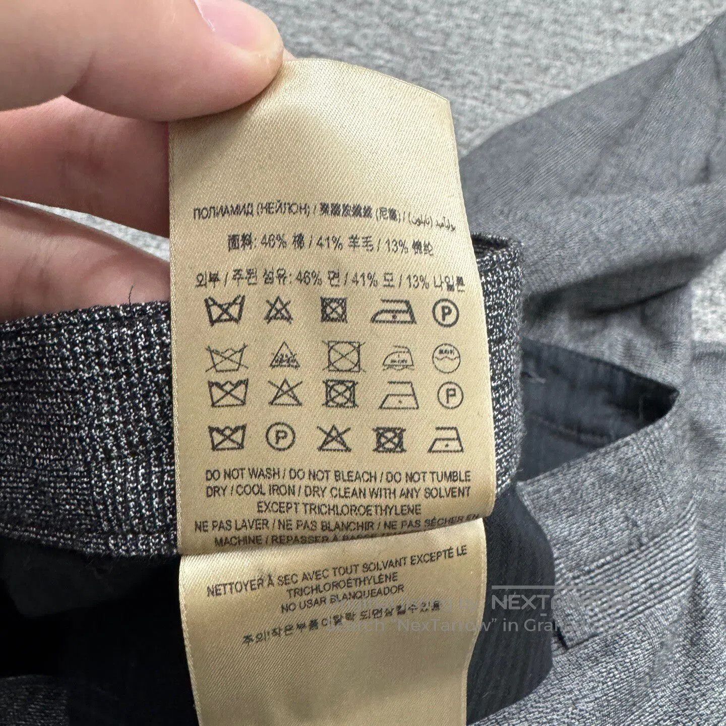 Burberry BURBERRY Grid-pattern wool casual pants| Size US 34 / EU 50 - 4 Thumbnail