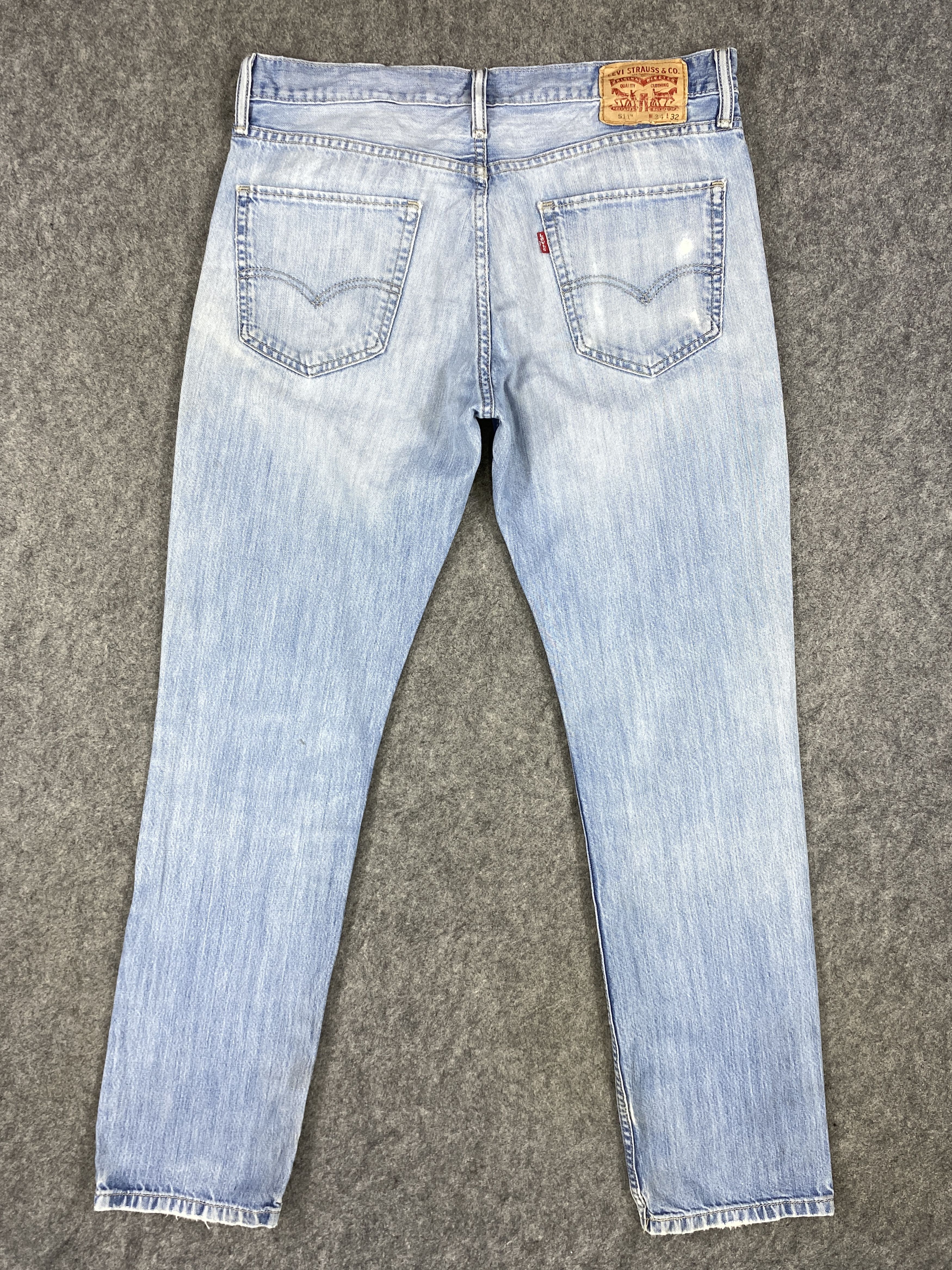 Levi's Light Blue Wash Vintage Levi's 511 35x31.5 Denim -JN1467 Size US 35 - 2 Thumbnail