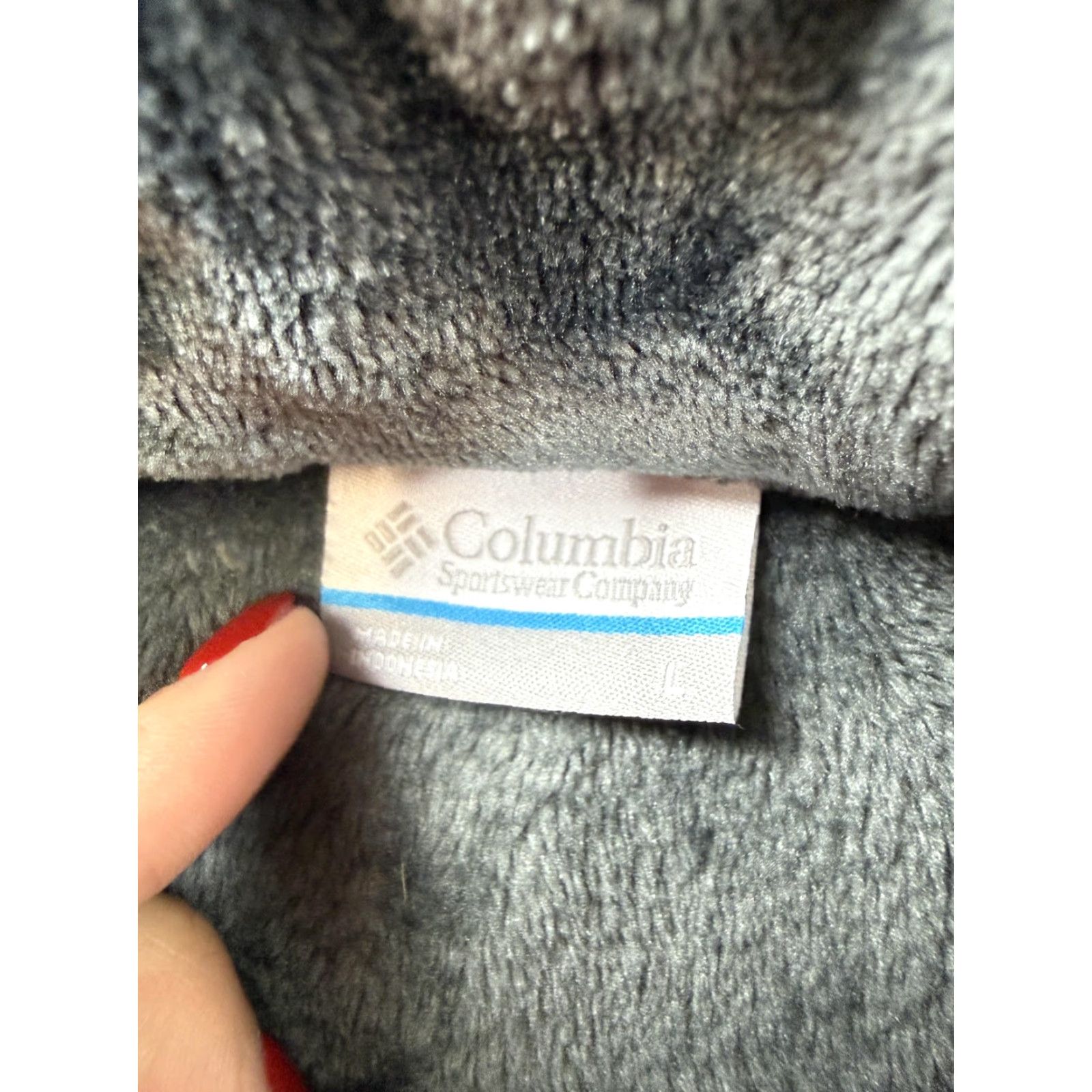 Vintage Columbia Jacket Womens L Gray Plush Fleece Full Zip Stand Collar Warm AL4030 Size L / US 10 / IT 46 - 5 Thumbnail