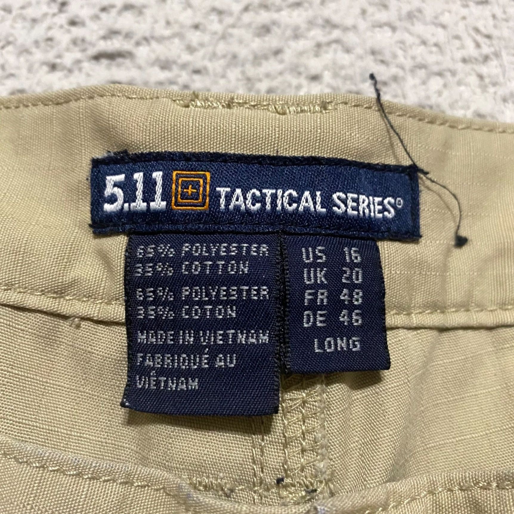 Vintage 5.11 Tactical Womens Pants 16 Beige Cargo Ripstop Utility Hiking Covert Military Army Pockets 5.11 Tactical Womens Regular Straight Jeans? Wait. Size 38" / US 16 / IT 52 - 3 Thumbnail