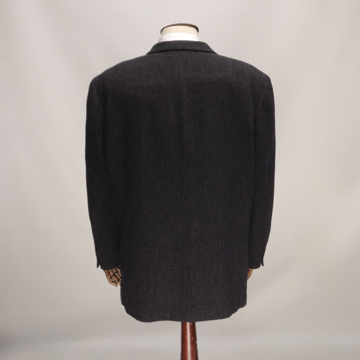 Hugo Boss Vintage Blazer Jacket Hugo Boss Lambs Wool Dark Gray Size 46R - 6 Thumbnail