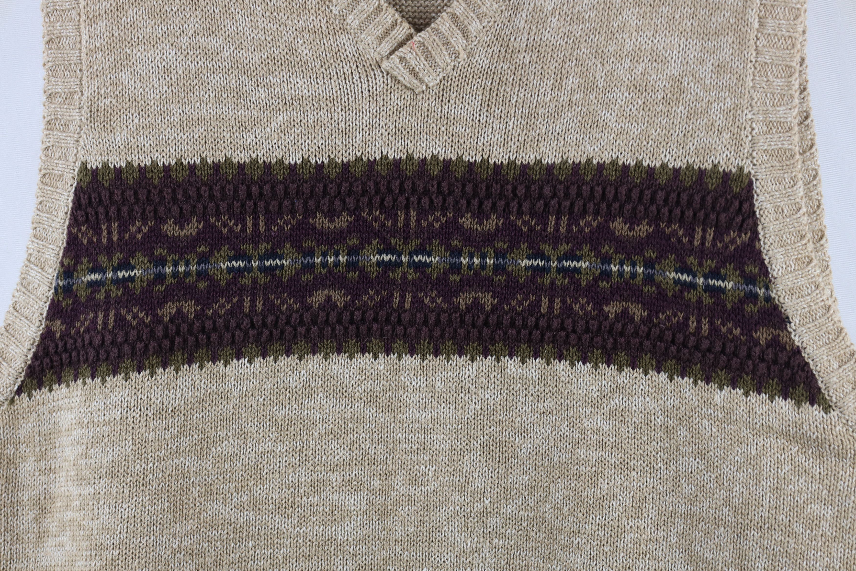 American Eagle Outfitters × Vintage Vintage 90s American Eagle Outfitters Knit Sweater Vest Size US L / EU 52-54 / 3 - 4 Thumbnail