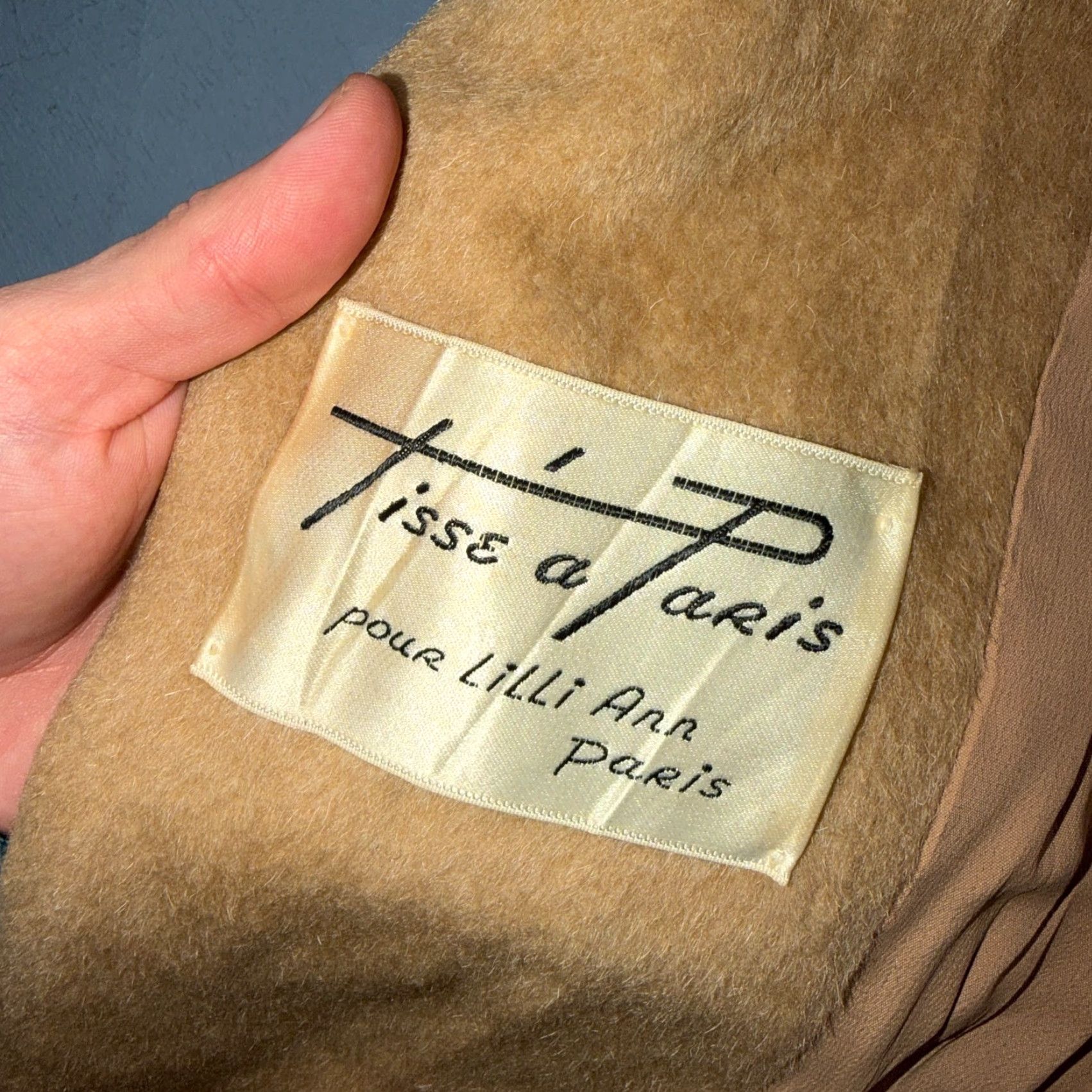 Vintage VINTAGE Lilli Ann Beige Wool Swing Coat Womens Long Overcoat L Size L / US 10 / IT 46 - 3 Thumbnail
