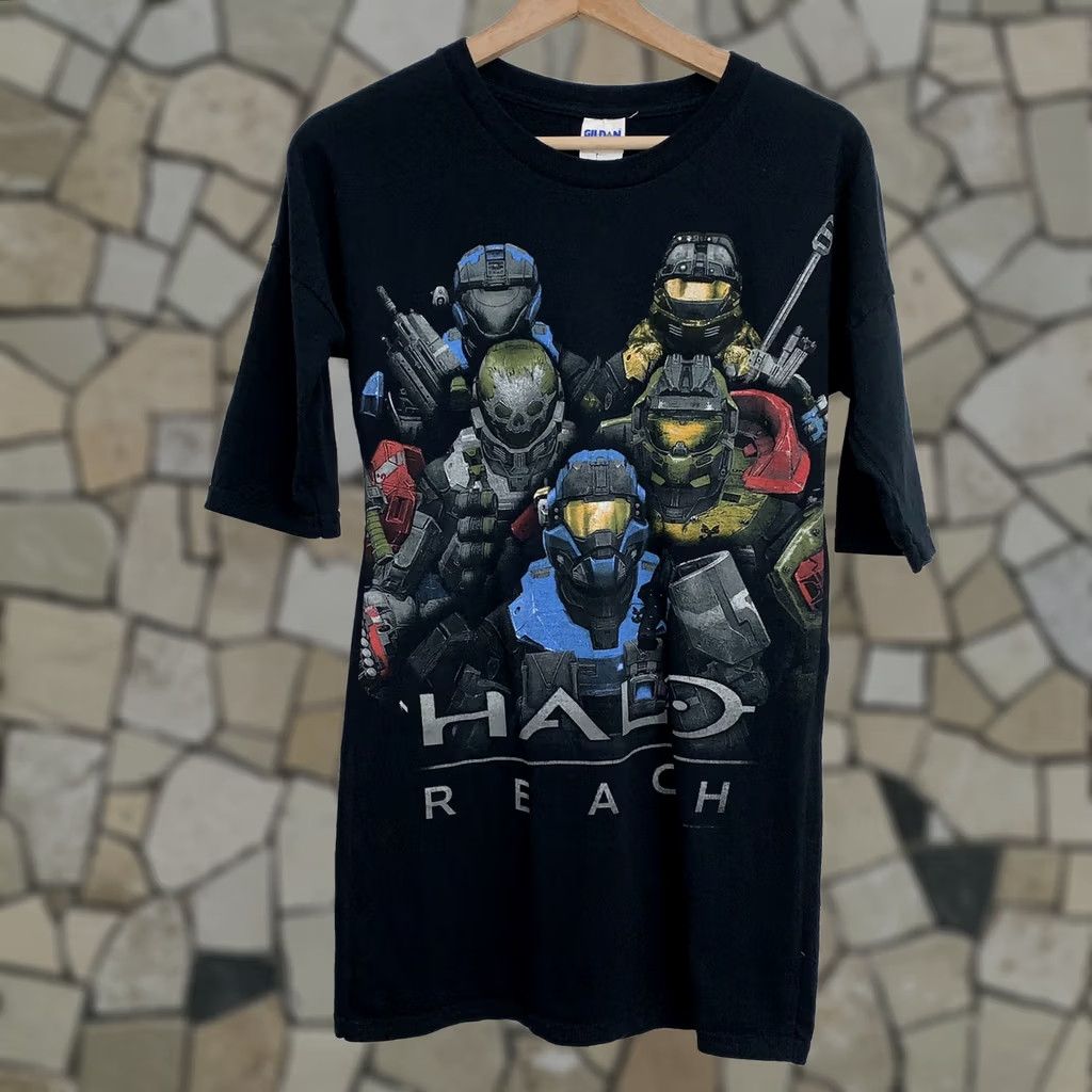 Gildan Halo Reach Gamer Girl Tee Black T-Shirt 3/4 Sleeve Slim XL Women’s Modified Size XL / US 12-14 / IT 48-50 - 1 Thumbnail