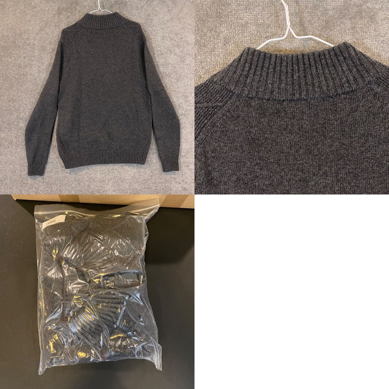 Brooks Brothers Brooks Brothers Sweater Mens Medium Gray Italian Yarn Argyle 1/4 Zip NEW Size US M / EU 48-50 / 2 - 8 Thumbnail