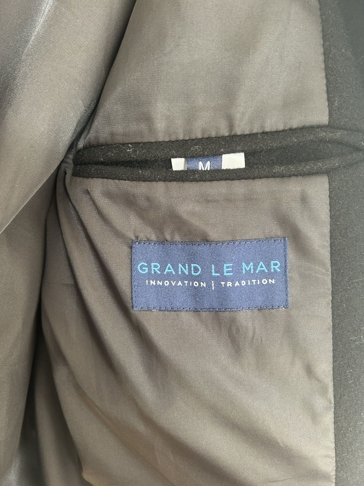 Other Grand Le Mar Black Flannel Flight Jacket Size US M / EU 48-50 / 2 - 5 Thumbnail