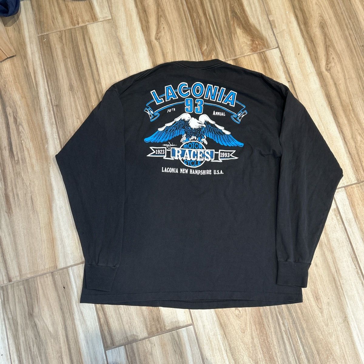 Harley Davidson 1993 3D Emblem Long Sleeve Size US L / EU 52-54 / 3 - 6 Thumbnail