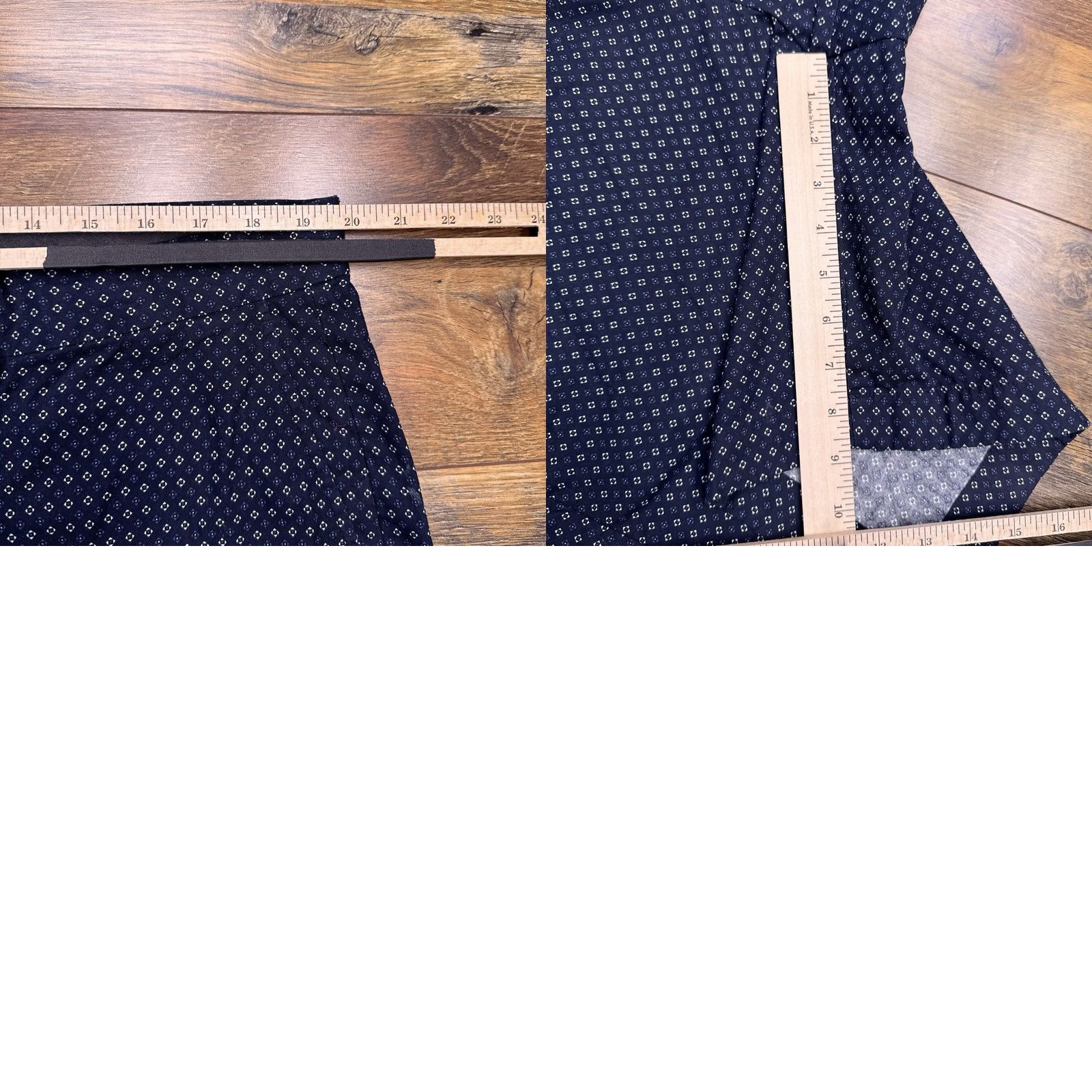 Brooks Brothers Brooks Brothers Bermuda Shorts Mens 40 Navy Blue Mid Rise Chino Pocket Geometric Twill Regular Mens Size 40 Blue Preppy Casual Travel 9in Inseam Size US 40 / EU 56 - 8 Thumbnail