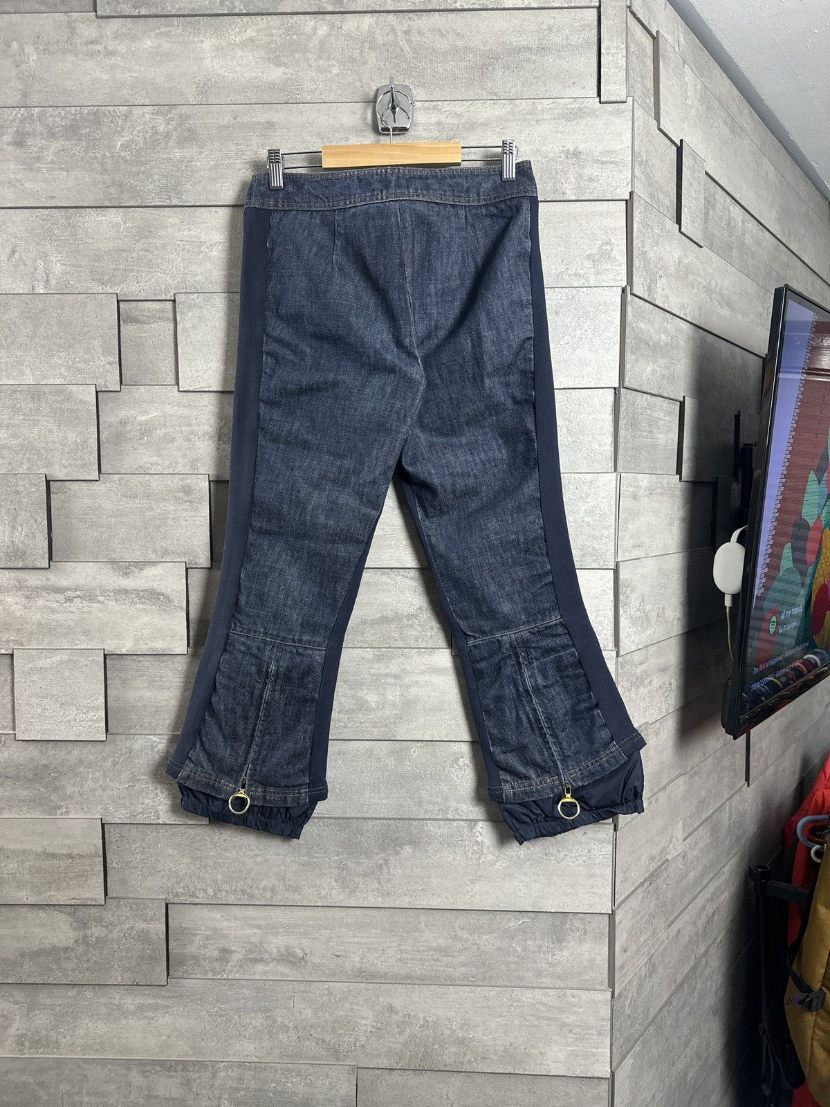 Prada Crazy Prada women's Denim bootcut Avantgarde Archive Size 28" / US 6 / IT 42 - 2 Thumbnail