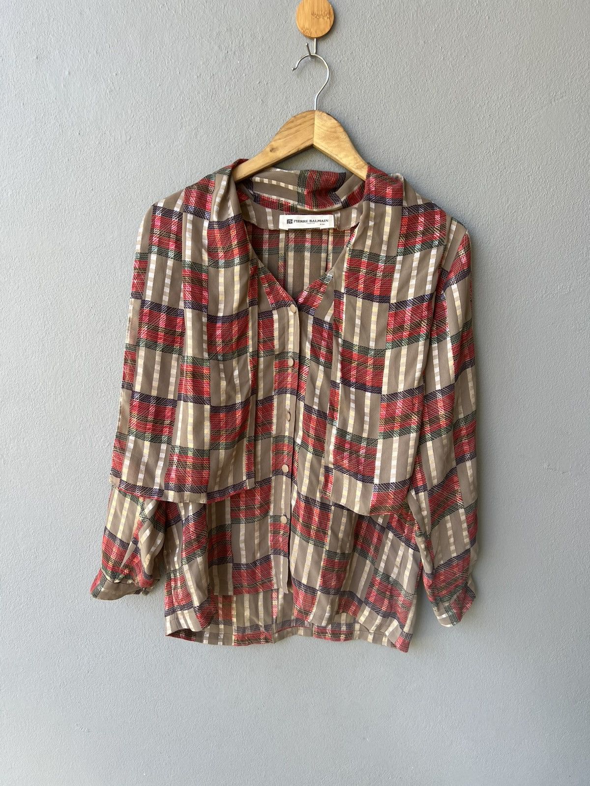 Vintage Silk Blouse Paris Size M / US 6-8 / IT 42-44 - 1 Thumbnail