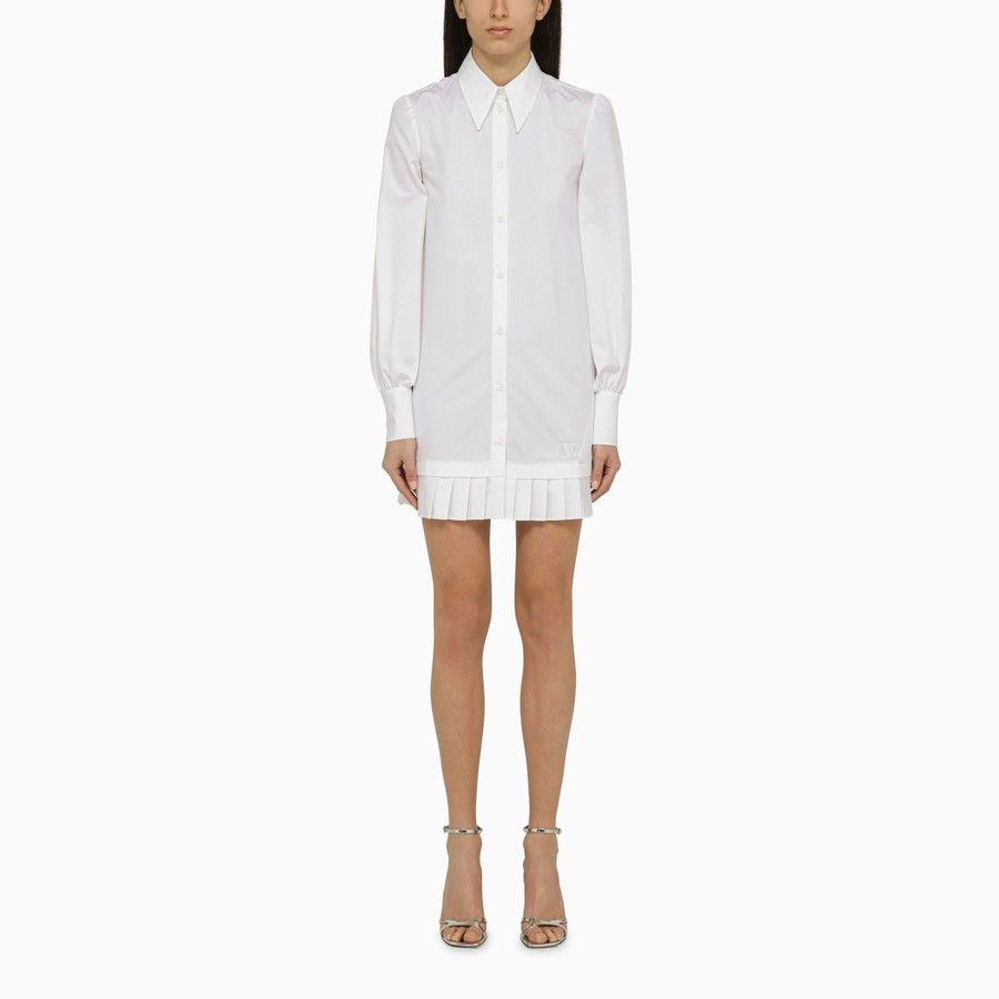 image of Off White O1D2Blof0124 Shirt Dress In White, Women's (Size XS)