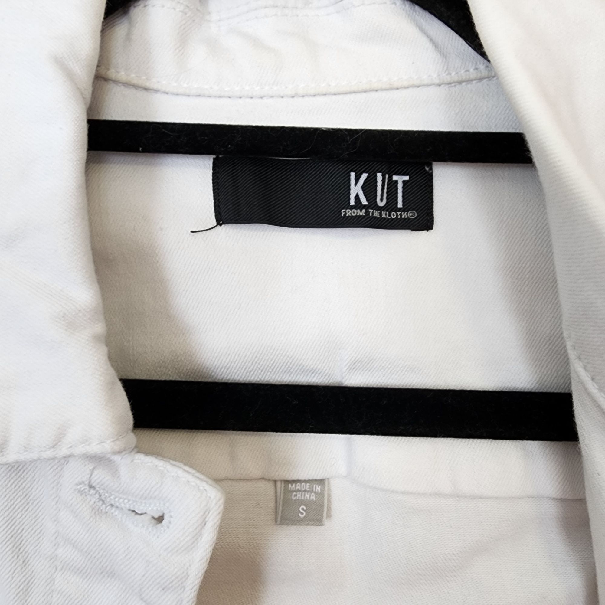 Other Kut from The Kloth Kara Frayed Denim Jacket Womens Size Smal Size S / US 4 / IT 40 - 3 Thumbnail