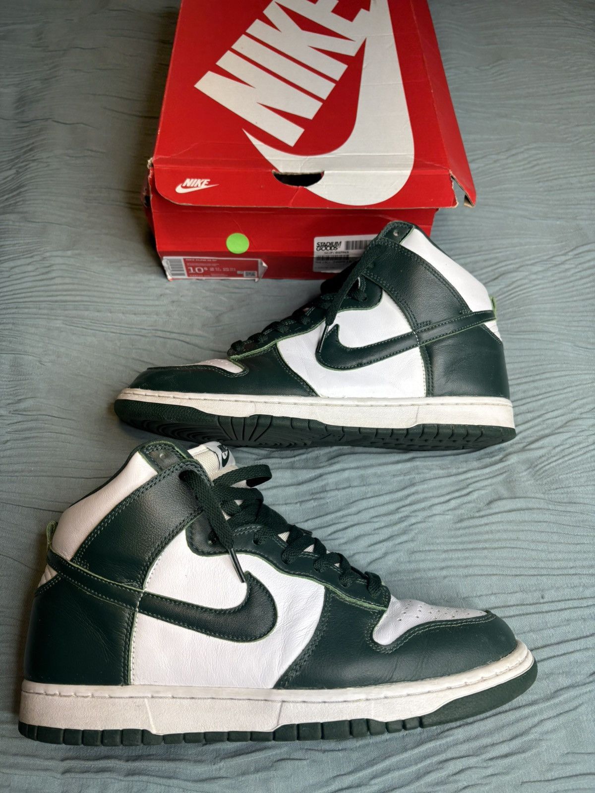 Nike Nike Dunk High SP “Spartan Green” / “Michigan State” Size US 10.5 / EU 43-44 - 1 Thumbnail