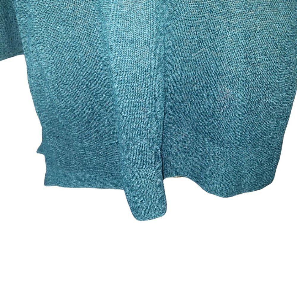 Designer CT794 J.Jill Ladies Dark Teal Crew Neck Sweater M Size M / US 6-8 / IT 42-44 - 3 Thumbnail