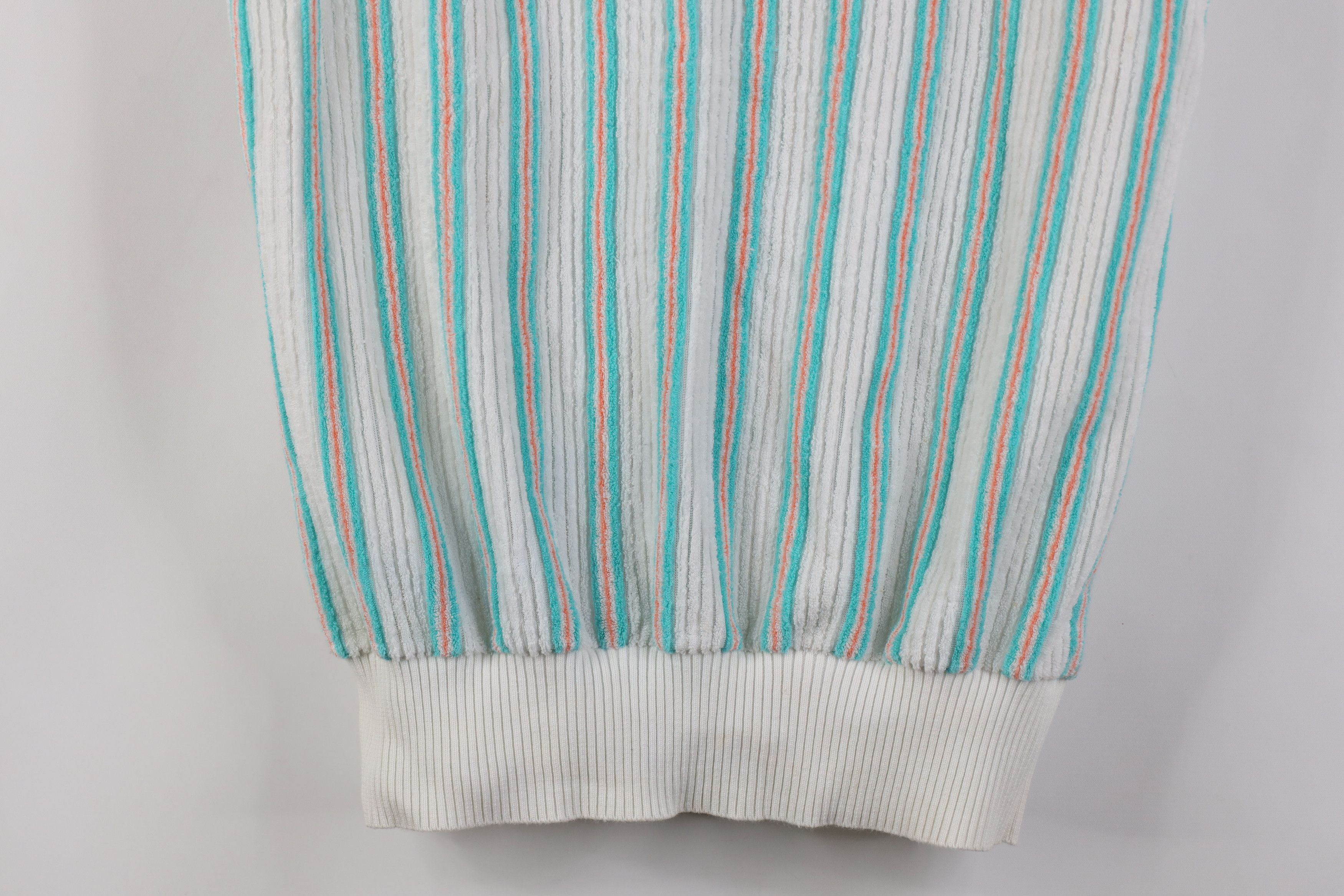 Vintage Vintage 70s Streetwear Striped Terry Cloth Sweater Vest USA Size L / US 10 / IT 46 - 3 Thumbnail