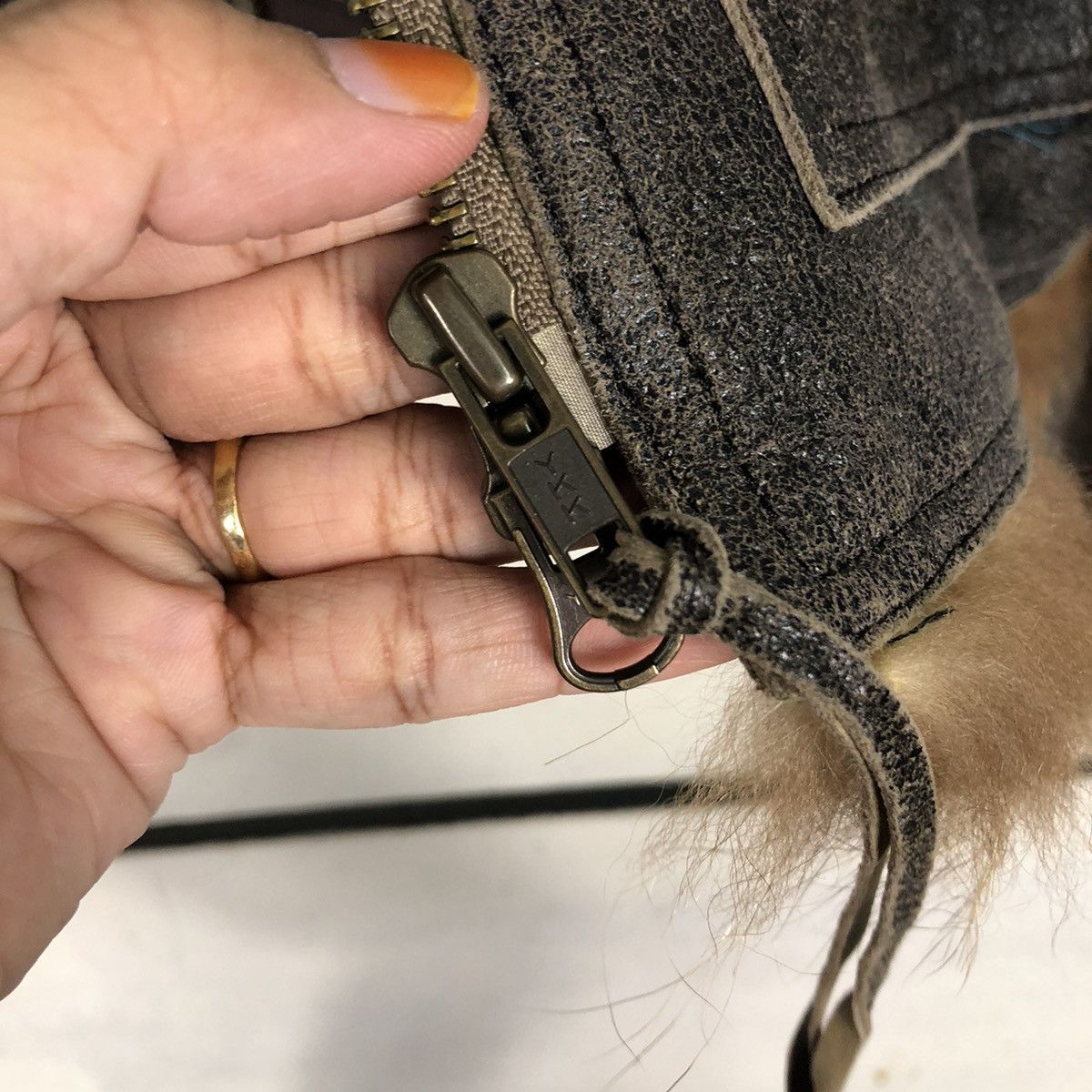 Japanese Brand Vintage Biker Leather Jacket Doney Blanket Fur Issey Miyake Size US M / EU 48-50 / 2 - 17 Thumbnail