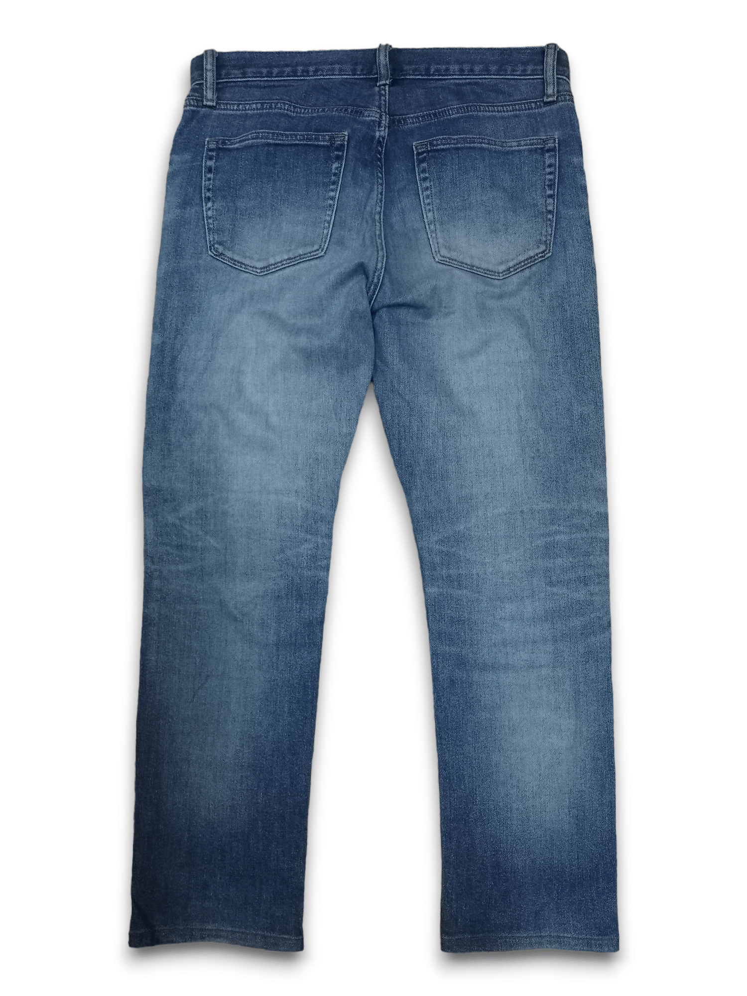 Japanese Brand × Uniqlo Vintage Uniqlo Blue Wash Classic Style Distressed Jeans Size US 33 - 2 Thumbnail