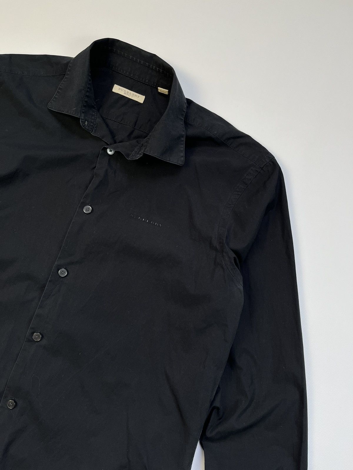 Burberry Burberry Brit Luxury Cotton Long Sleeve Shirt Size US L / EU 52-54 / 3 - 3 Thumbnail