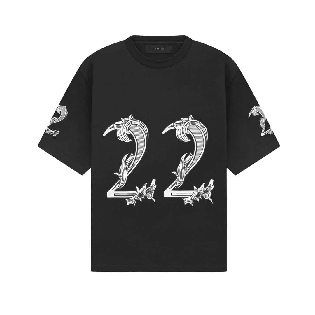 Amiri Overd 22 Tee Black Size US XL / EU 56 / 4 - 1 Thumbnail