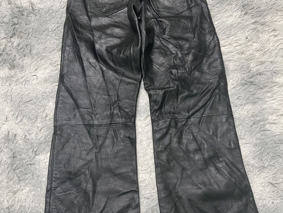 Johnbull 80s JOHNBULL LEATHER PANT TALON ZIPPER Size US 28 / EU 44 - 13 Thumbnail