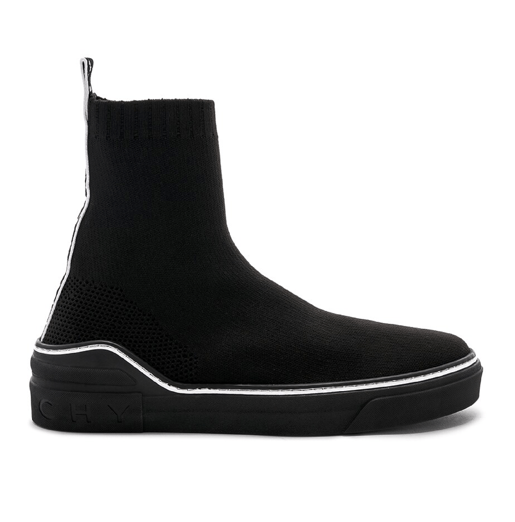 Givenchy George V Sock White High Top Knit Trainer Sneaker 43 10 Size US 10 / EU 43 - 1 Thumbnail