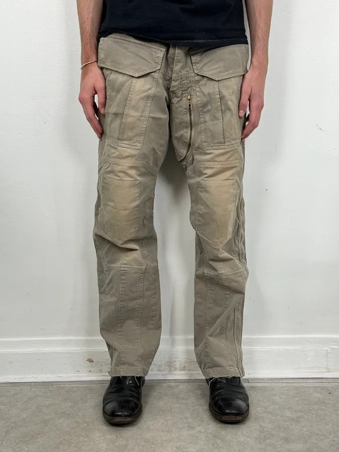 Maison Margiela AW2006 Mason’s Ultimate Backzip Green Cargo Pants Size US 32 / EU 48 - 2 Thumbnail