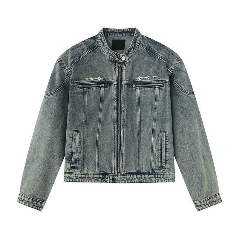 Japanese Brand × Vintage Vintage Washed Distress Zipper Jacket Size US XL / EU 56 / 4 - 1 Thumbnail