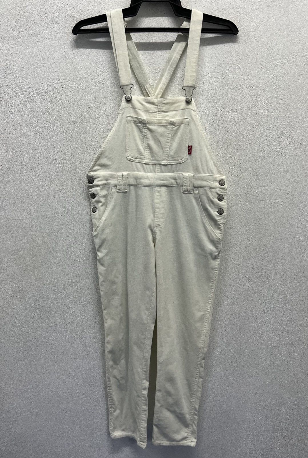 Japanese Brand VINTAGE JAPANESE BRAND CHIP CLIP WHITE OVERALLS Size 33" - 1 Thumbnail