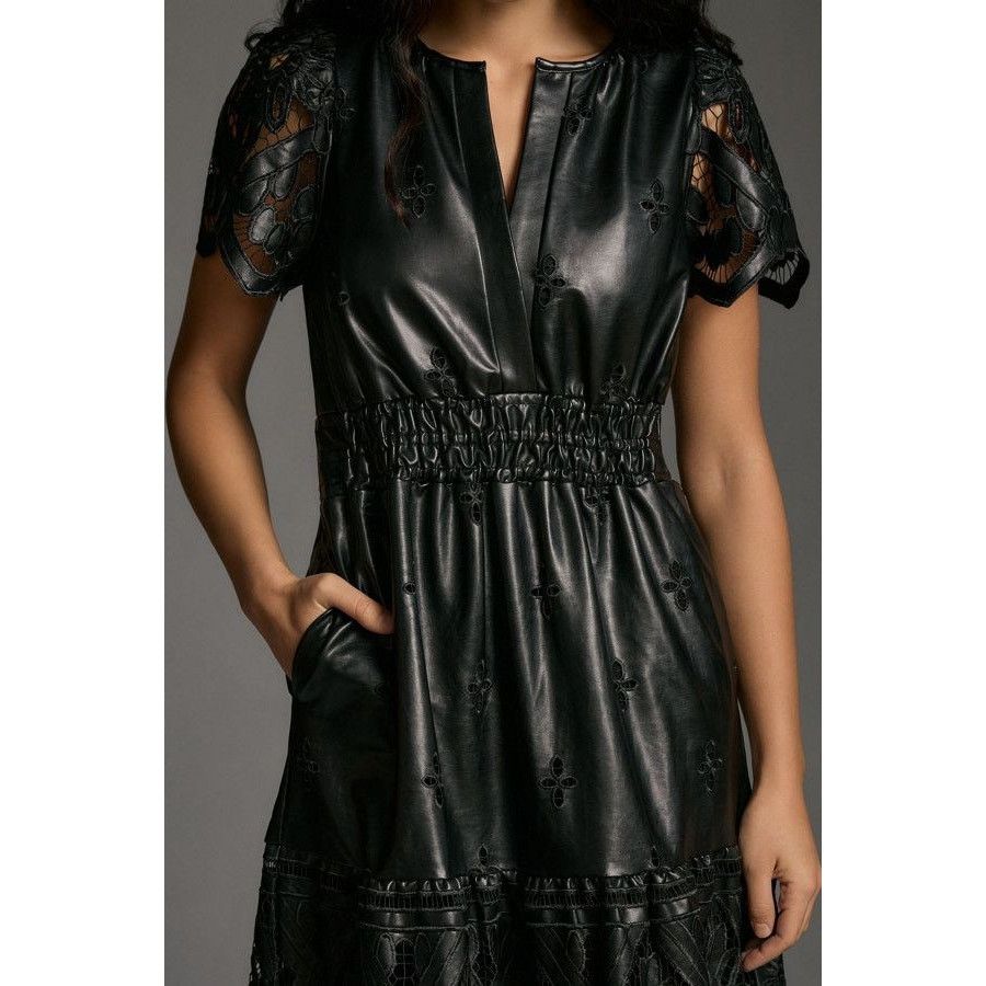 Anthropologie NWT Anthropologie The Somerset Maxi Dress Faux Leather XXS Size XXS / US 00 / IT 34 - 2 Thumbnail