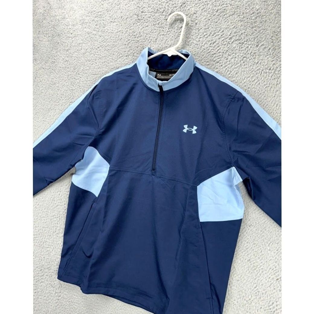 Under Armour Under Armour Jacket Mens Medium Storm Windstrike Navy Golf Pullover Loose NEW A4 Size US M / EU 48-50 / 2 - 6 Thumbnail