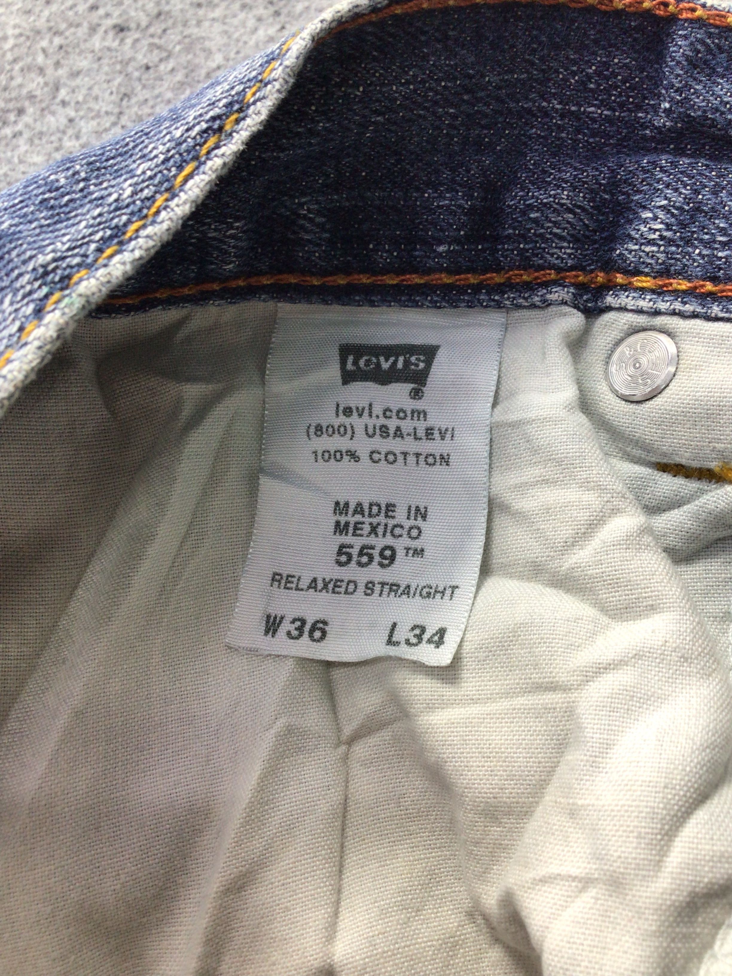 Levi's Vintage Levis 559 Jeans -J851 Size US 36 / EU 52 - 11 Thumbnail