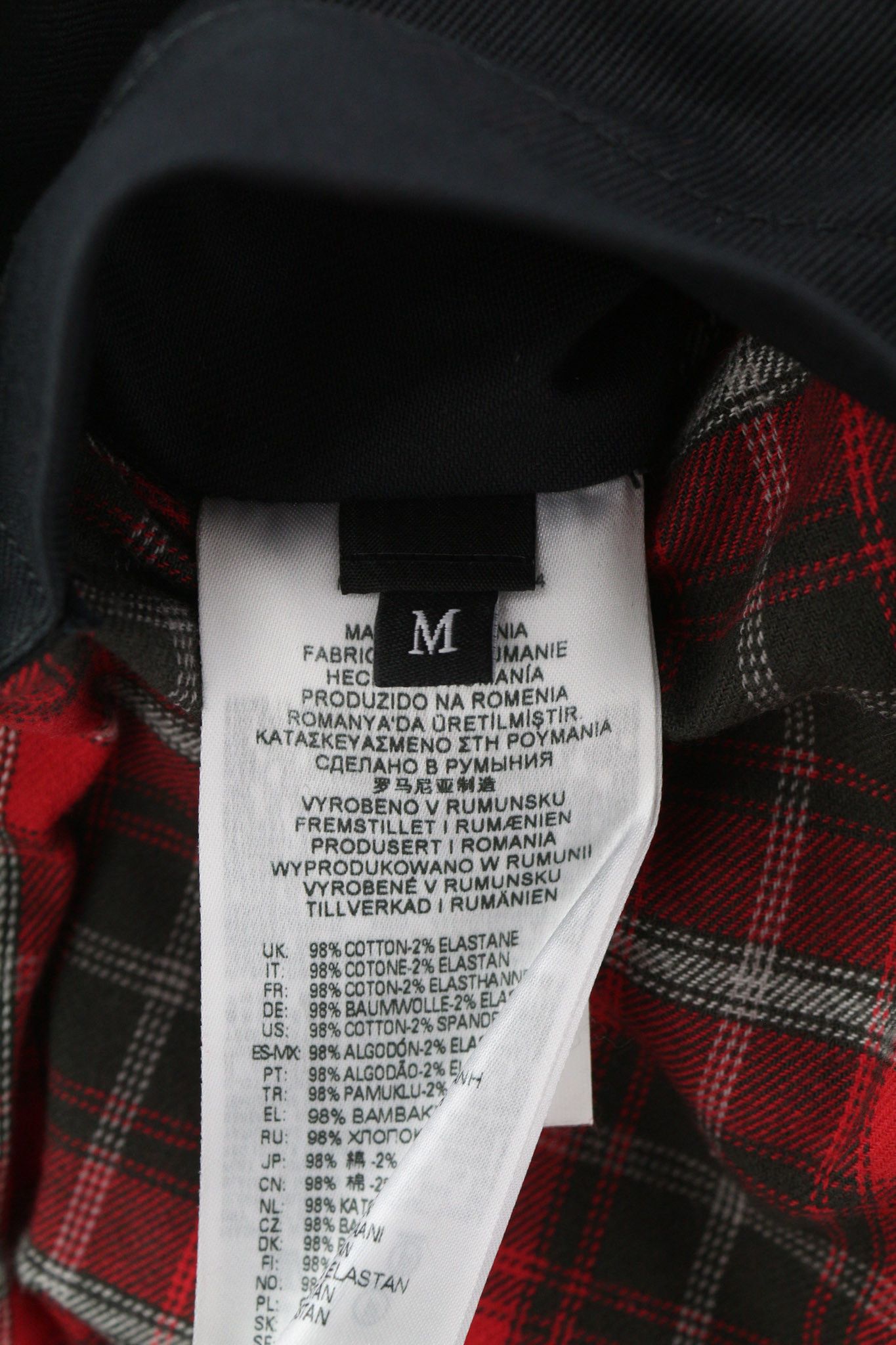 Diesel J-HARRY M Black Band Neck Plaid Lined Jacket 40032 Size US M / EU 48-50 / 2 - 10 Thumbnail