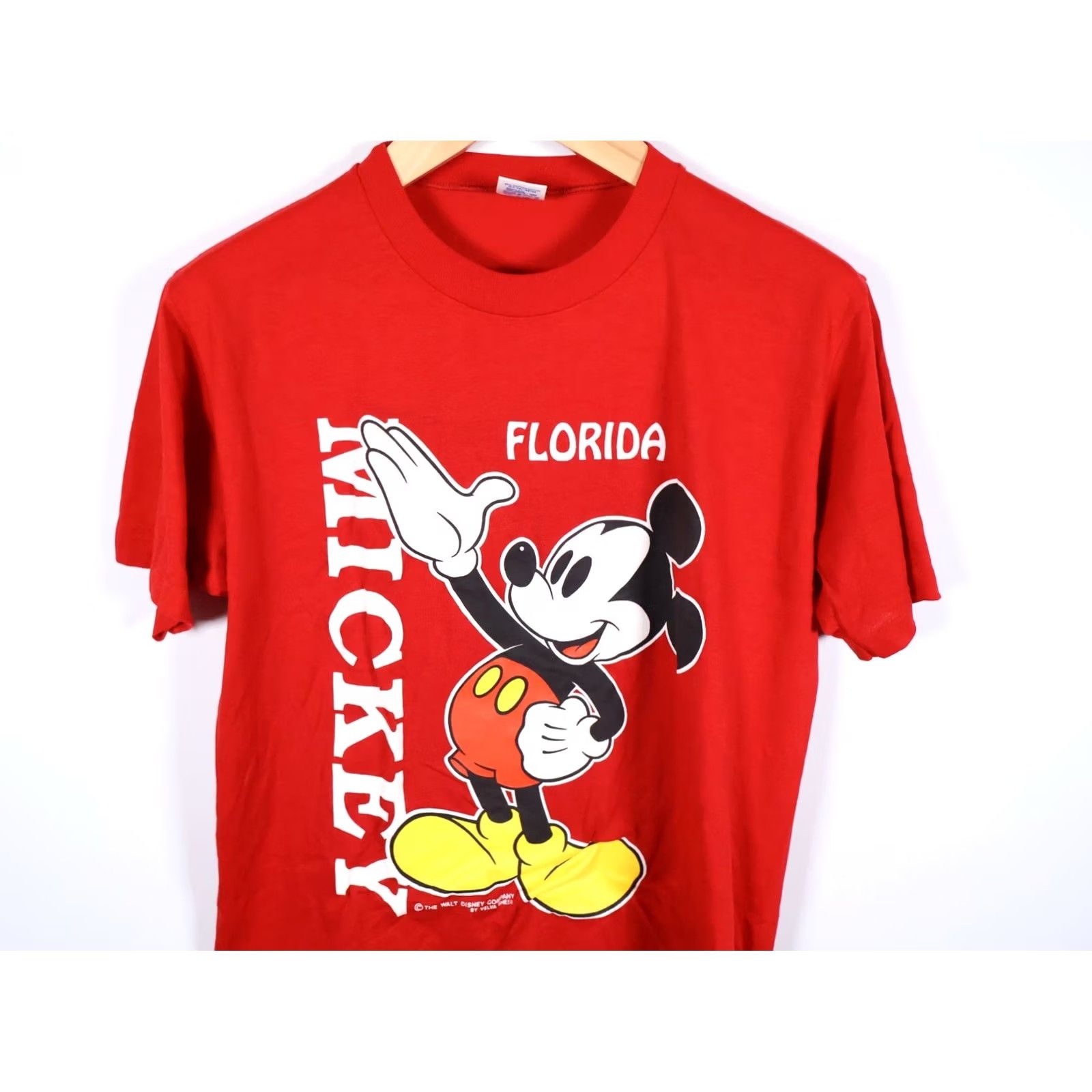 Jerzees VINTAGE 90s Mickey Mouse Florida T-Shirt Jerzees 50/50 Red Size US M / EU 48-50 / 2 - 5 Thumbnail