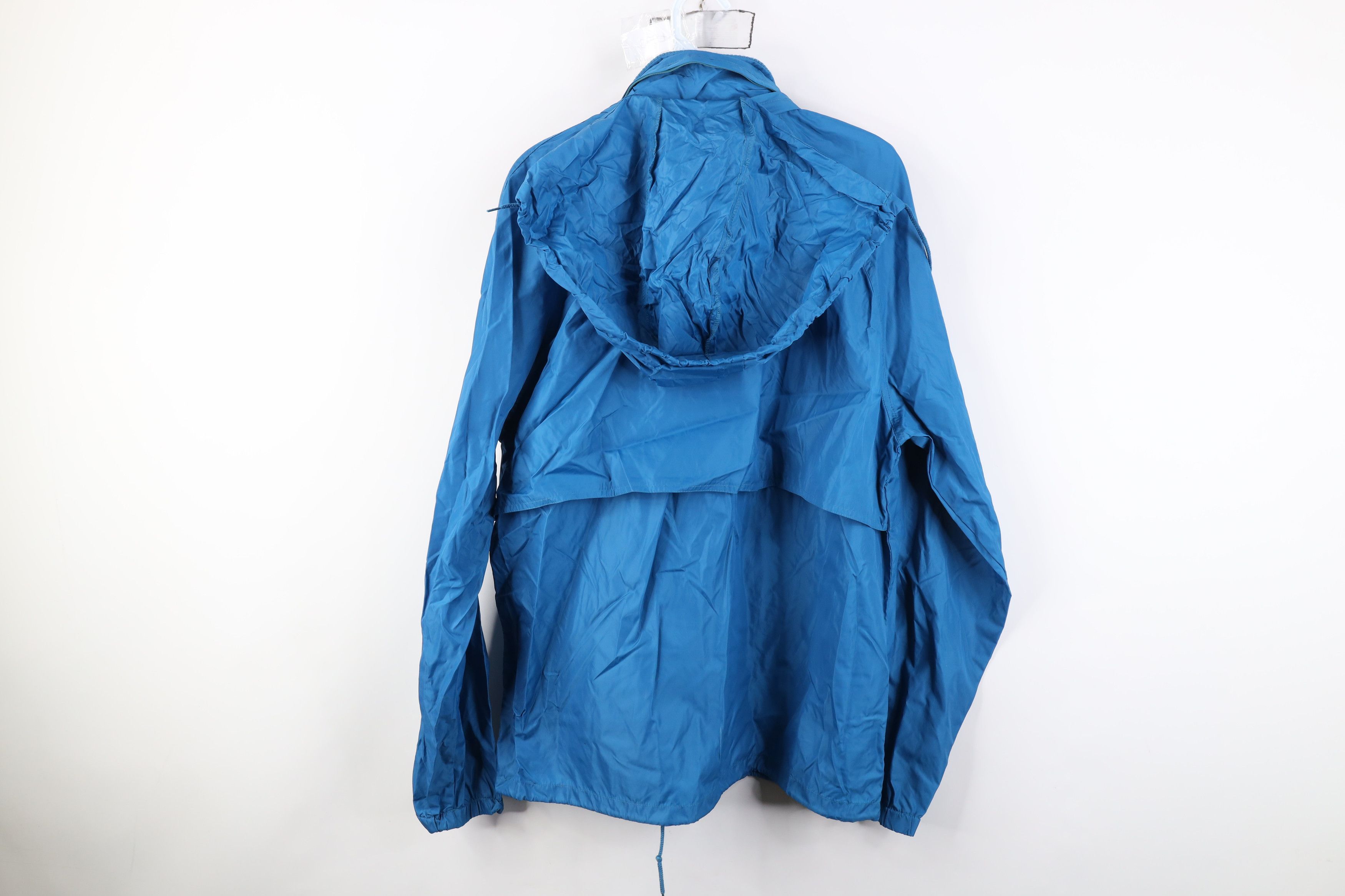 Woolrich Woolen Mills Vintage 90s Woolrich Hooded Windbreaker Jacket Blue Nylon Size US M / EU 48-50 / 2 - 10 Thumbnail