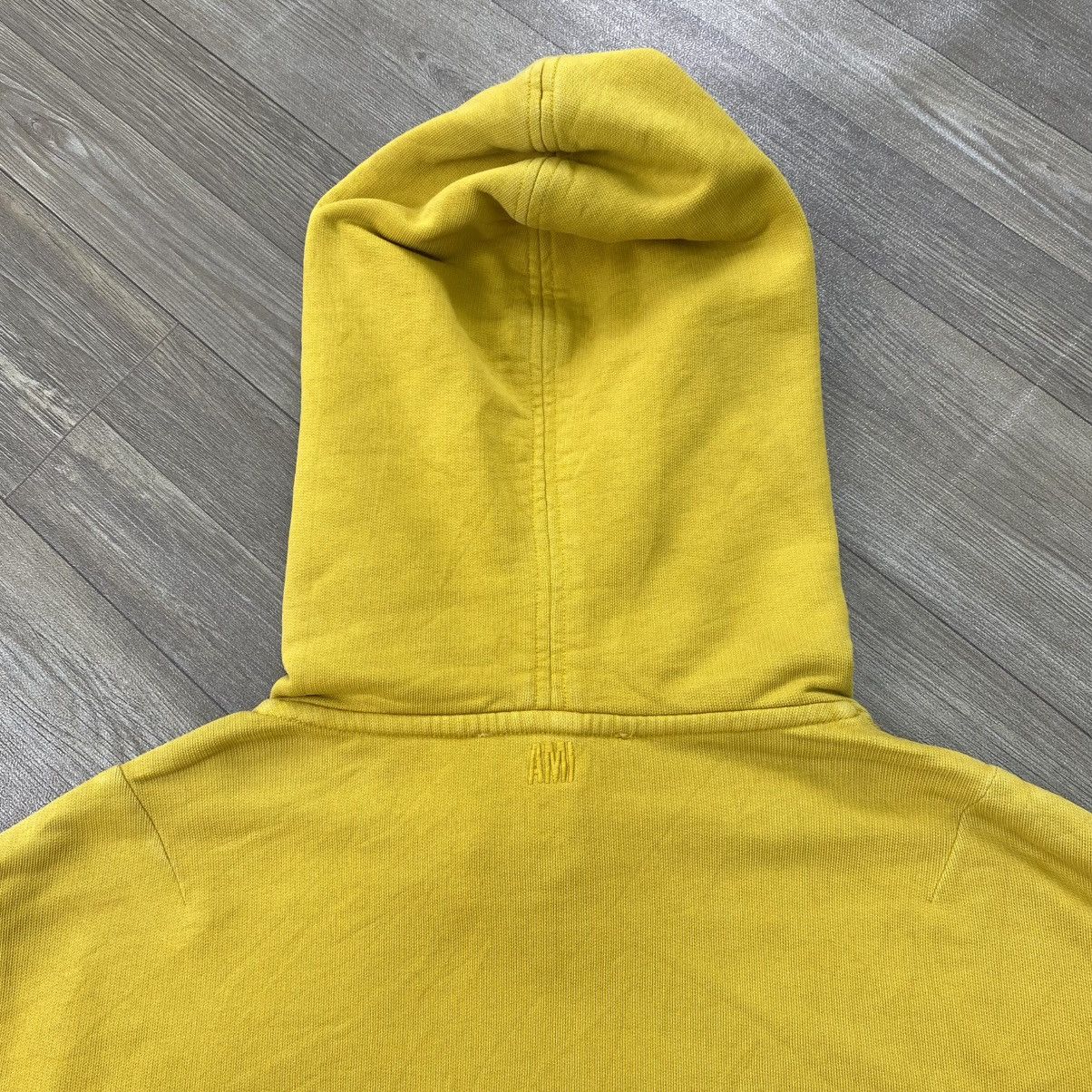 AMI 🇵🇹Ami Alexandre Mattiussi Small Heart De Coeur Yellow Hoodie Size US S / EU 44-46 / 1 - 14 Thumbnail
