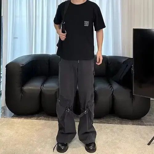 Japanese Brand Retro micro-flare work jeans with new street elements Size US 32 / EU 48 - 3 Thumbnail