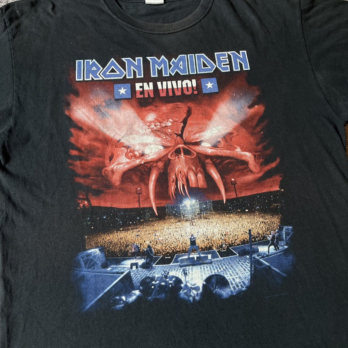 Vintage Vintage 90s Iron Maiden Band Tee Graphic Punk Grunge Slim L Size US L / EU 52-54 / 3 - 6 Thumbnail