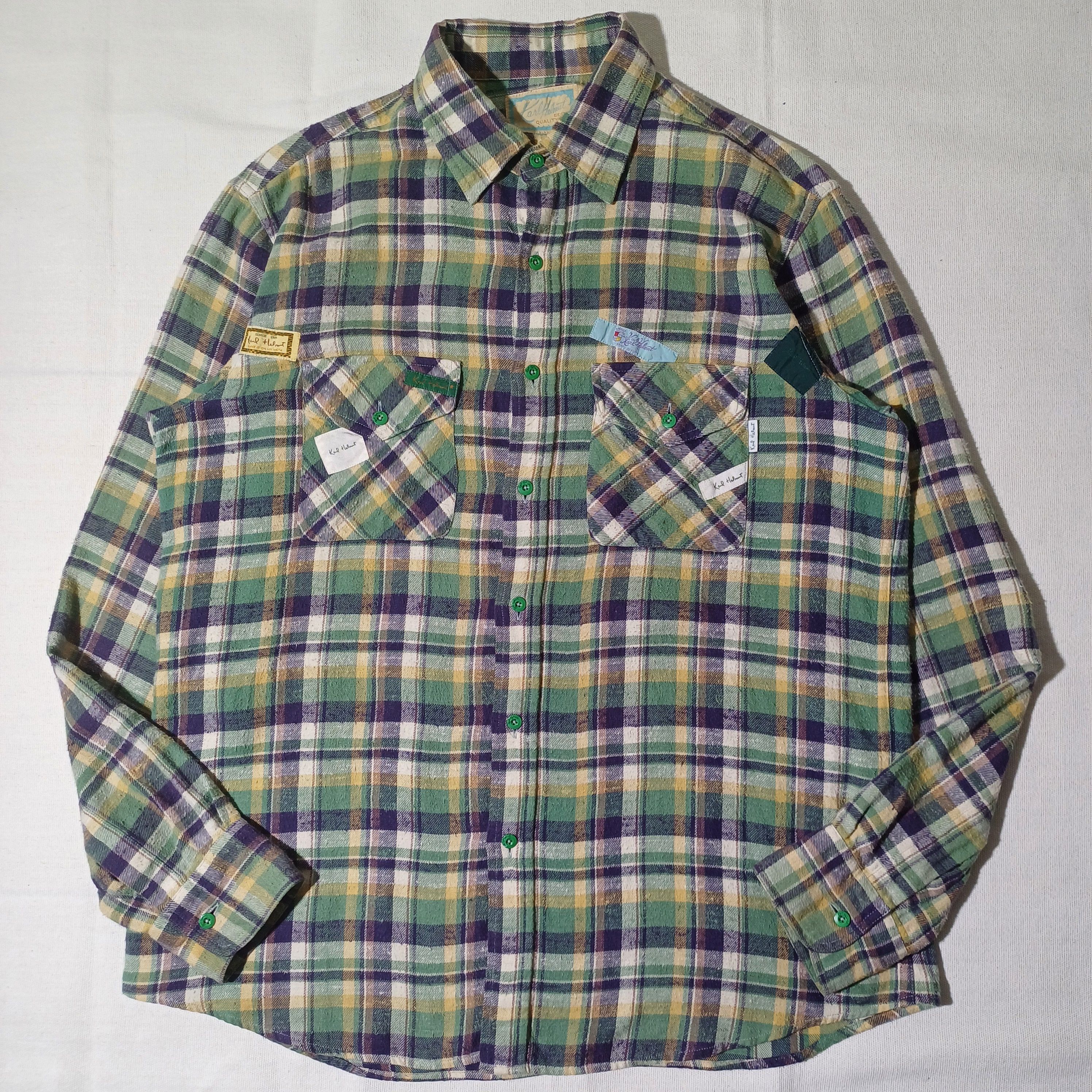 Karl Helmut Karl Helmut Flannel Casual Patch Shirt Japan Size US L / EU 52-54 / 3 - 1 Thumbnail