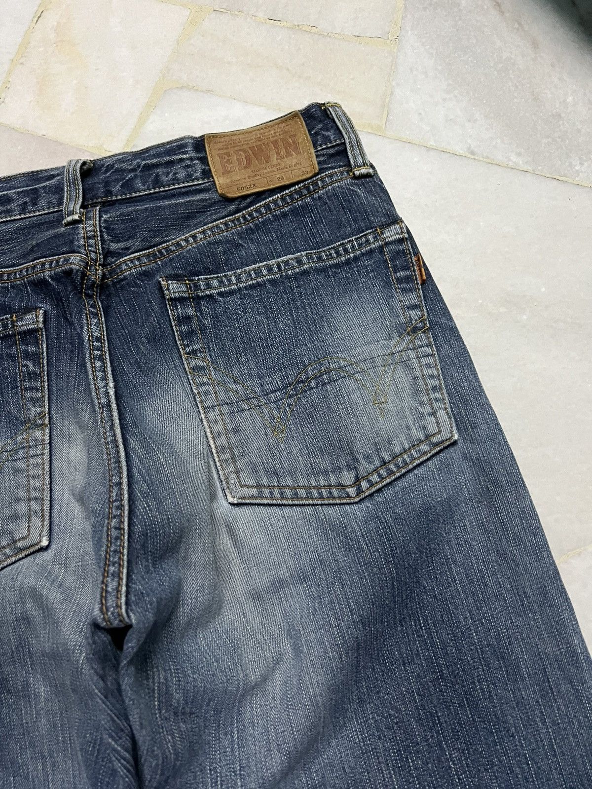 Edwin 💥Baggy💥Edwin 505ZX Selvedge Jean Very Rare Size US 30 / EU 46 - 13 Thumbnail