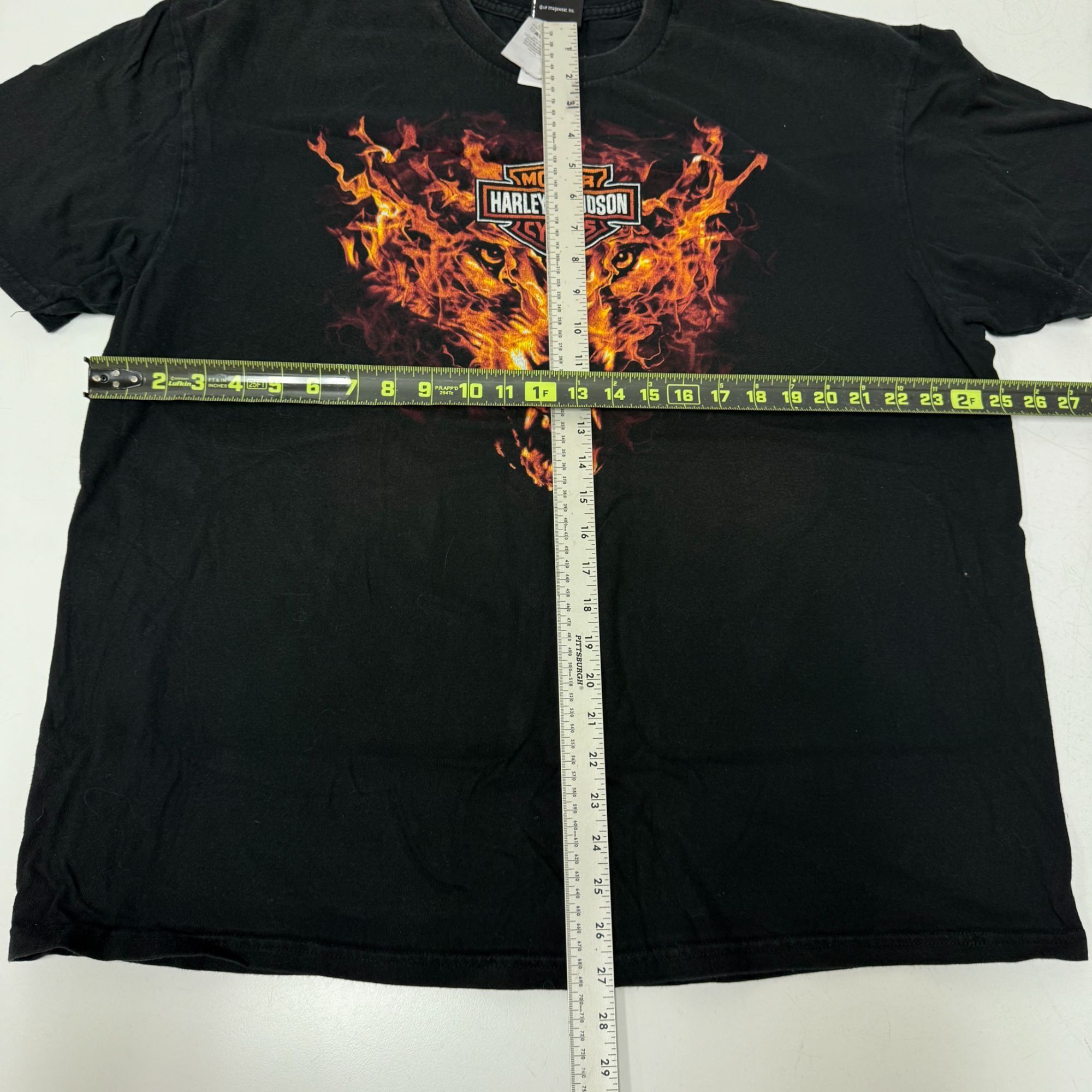 Harley Davidson H-D Motorcycle FLAMING WOLF Biker Las Vegas FIRE DICE Gamble Size US XXL / EU 58 / 5 - 8 Thumbnail