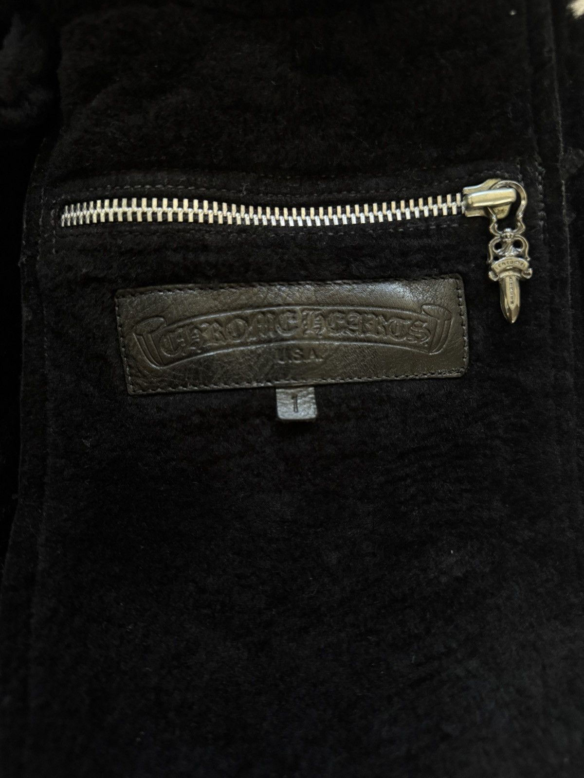 Chrome Hearts One of One Foil Suede Shearling Peacoat Size US M / EU 48-50 / 2 - 8 Thumbnail