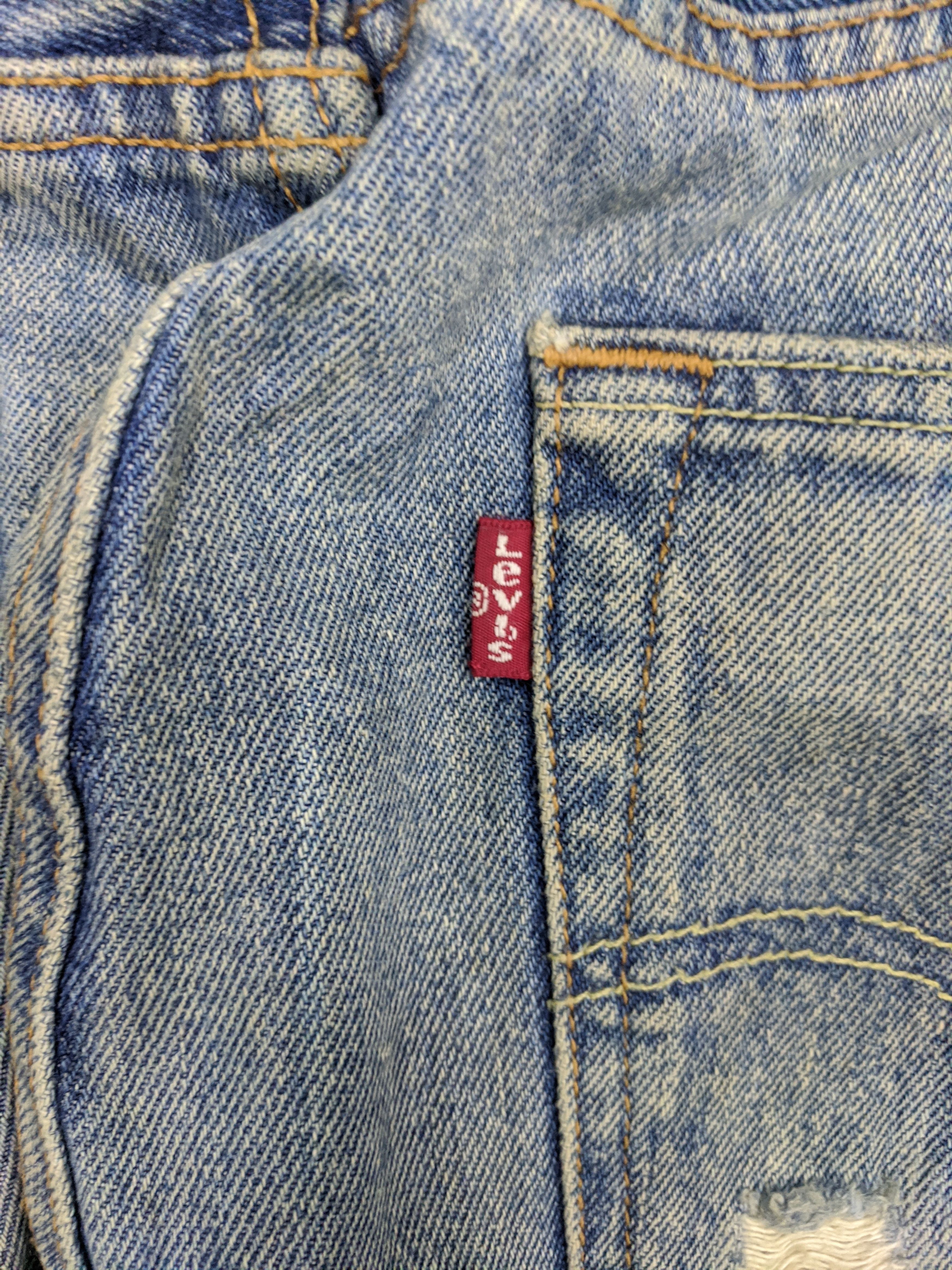 Levi's × Vintage Vintage Distressed Levis 501 Faded Blue Jeans 33x33 Size US 33 - 6 Thumbnail
