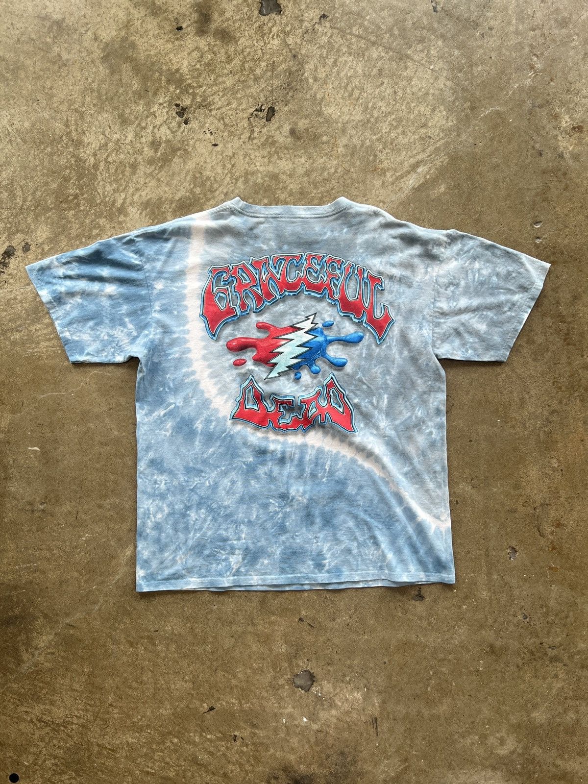 Band Tees Vintage 2000 Y2K Liquid Blue Grateful Dead Tie Dye Tee XL Size US XL / EU 56 / 4 - 6 Thumbnail