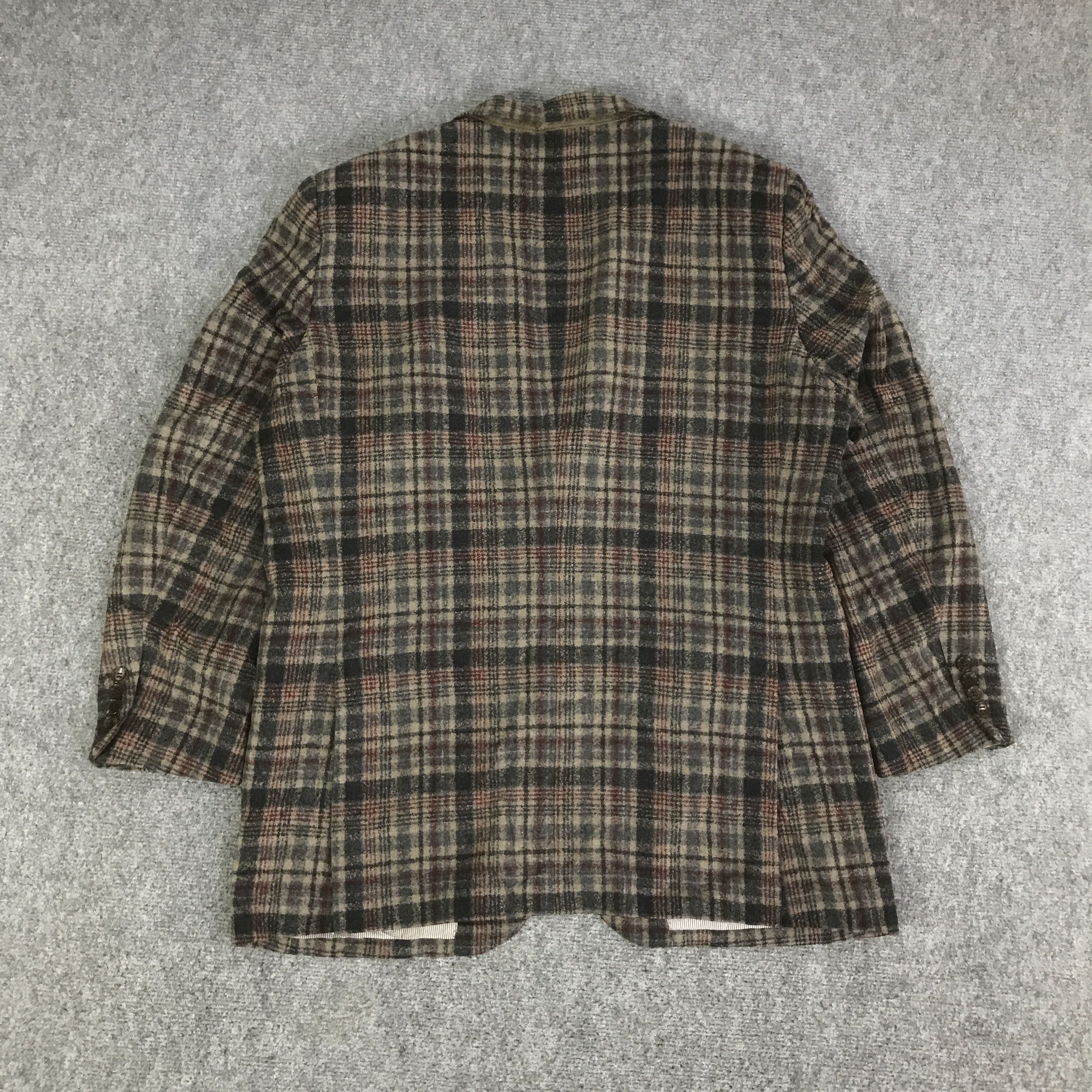 Ermenegildo Zegna ERMENEGILDO ZEGNA TARTAN BLAZER COAT JACKET K138B10 Size US L / EU 52-54 / 3 - 3 Thumbnail