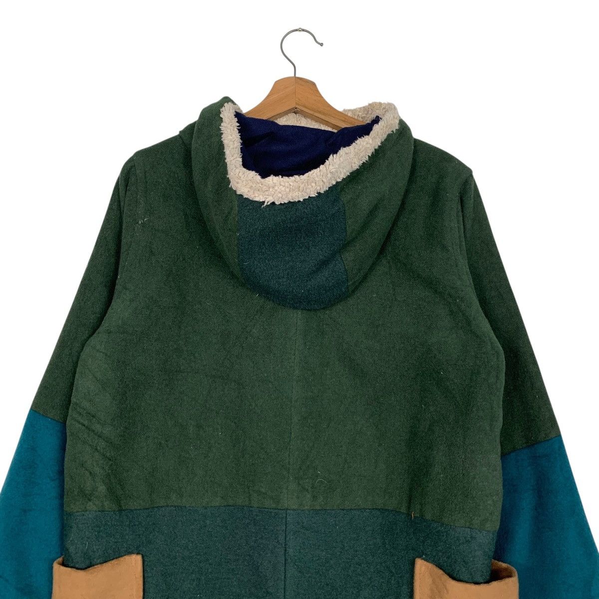 Japanese Brand POU DOU DOU Patchwork Asymmetrical Jacket #3563-C163 Size US M / EU 48-50 / 2 - 8 Thumbnail