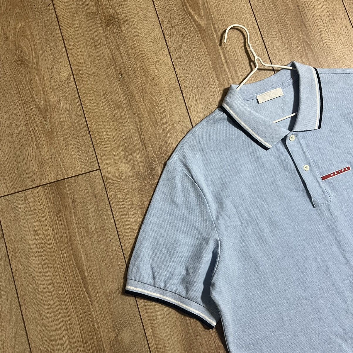 Prada PRADA RED TAB POLO TEE Size US XXL / EU 58 / 5 - 2 Thumbnail