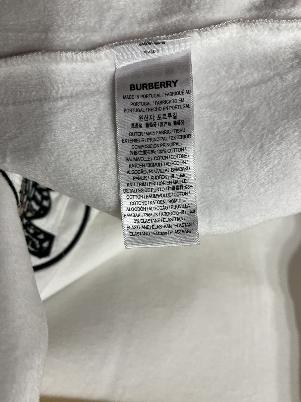 Burberry Burberry TB Monogram Motif White Zip Up Hoodie Size L Size US L / EU 52-54 / 3 - 13 Thumbnail