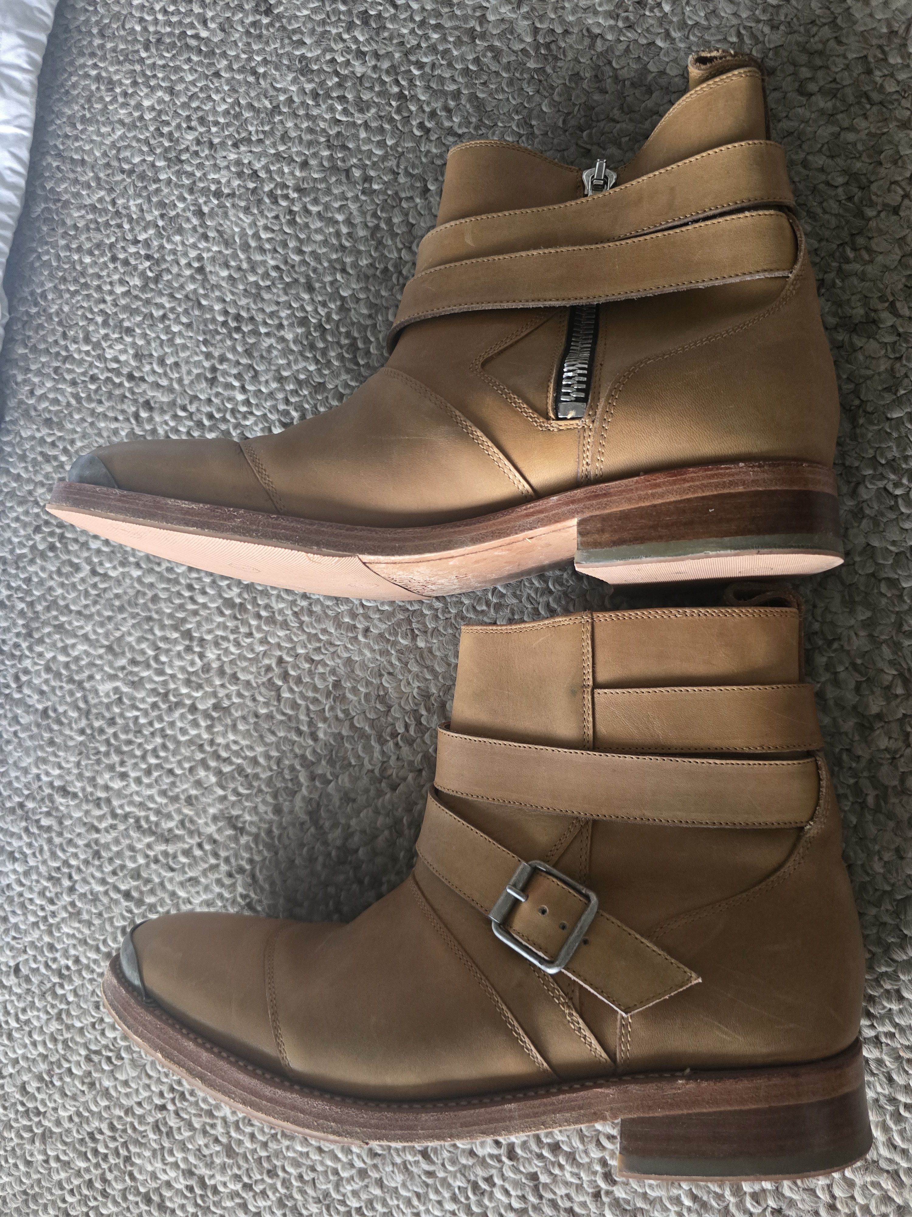 Balmain Homme SS11 Decarnin Era Engineer buckle boots Size US 9 / EU 42 - 3 Thumbnail